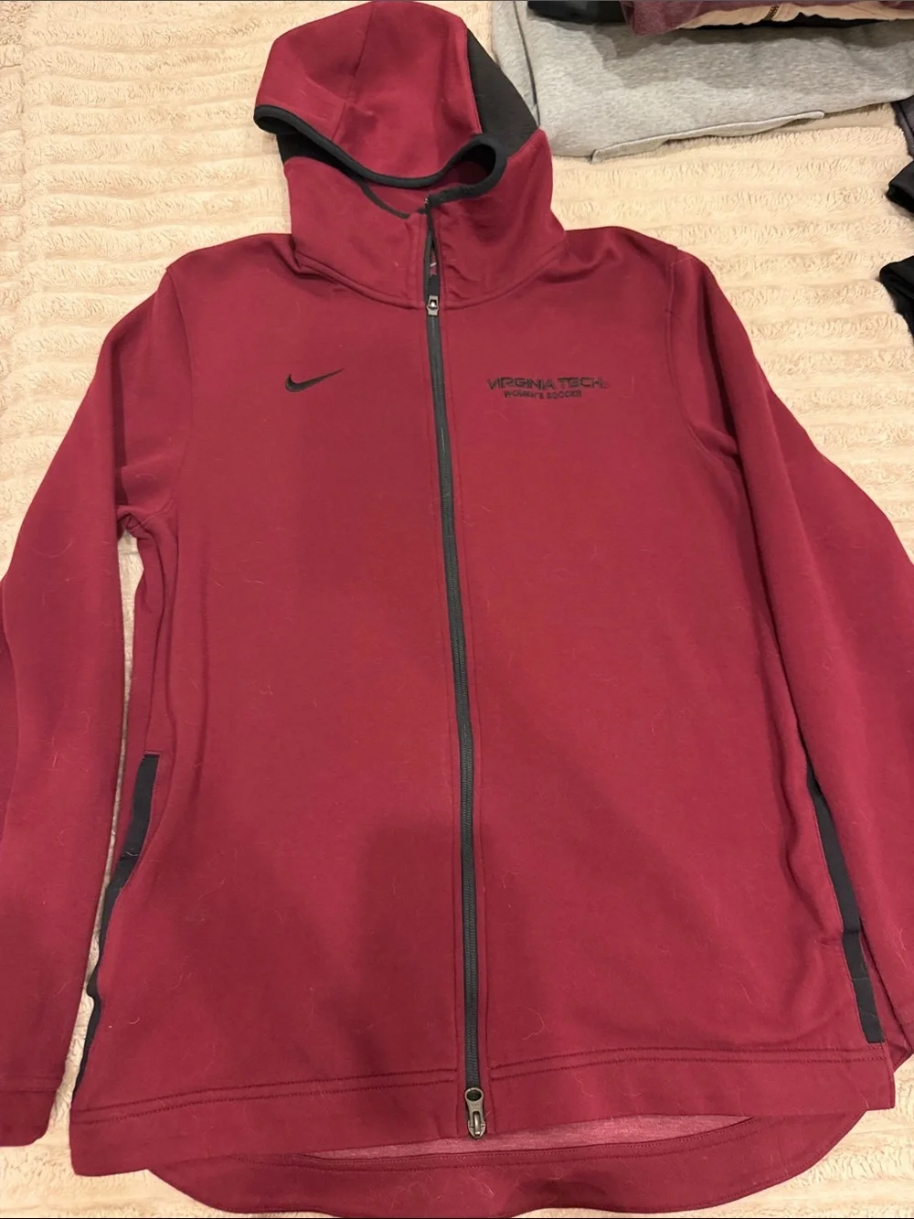 Nike Maroon Virginia Tech Full-Zip Hooded Jacket